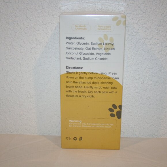 YEALIR Plant Based Foaming Paw Cleaner 2 Pack Silicone Scrubber, Towel 13.6 oz - Picture 8 of 8